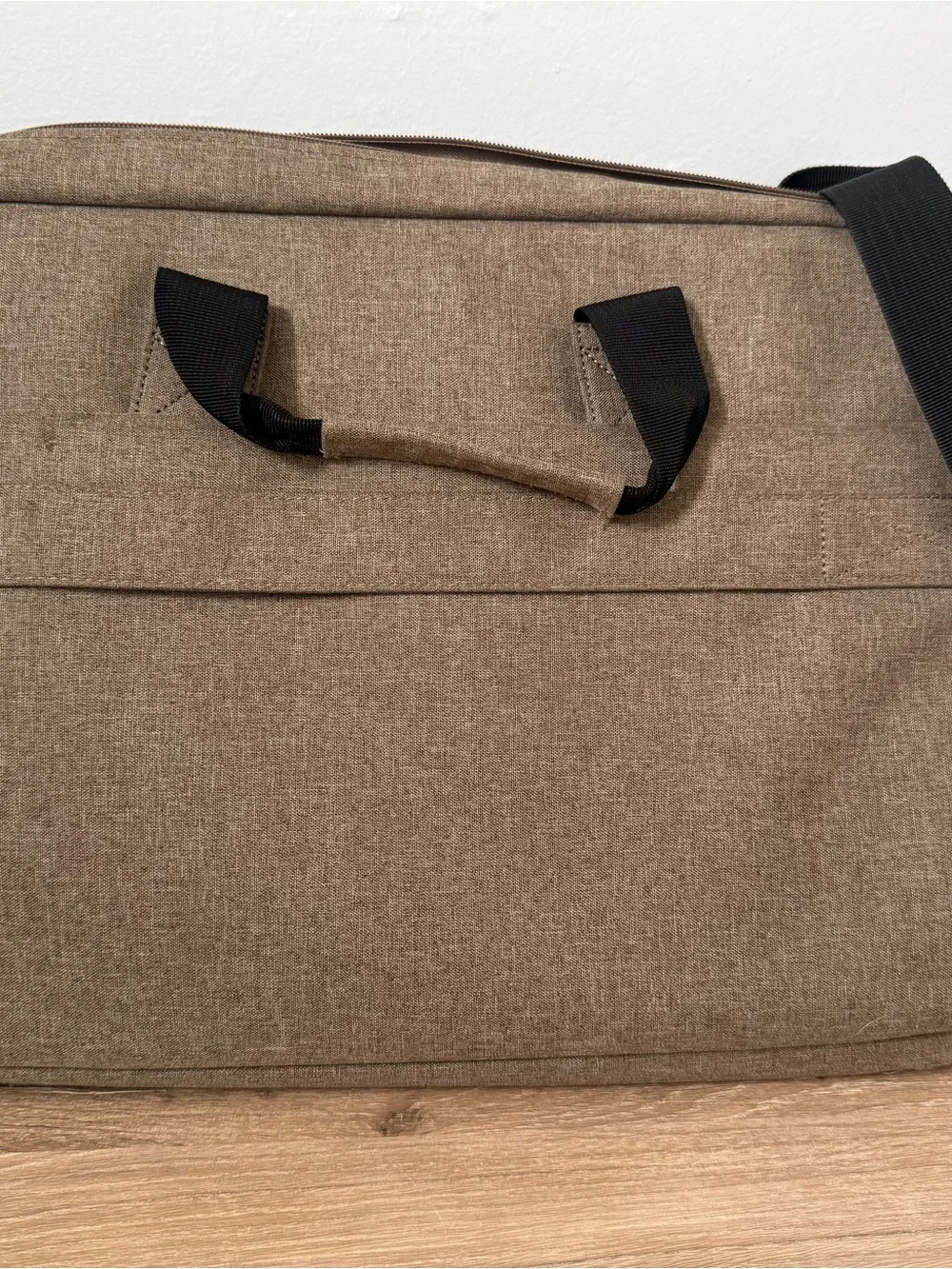 Men's Brown Canvas Briefcase - Unbranded
